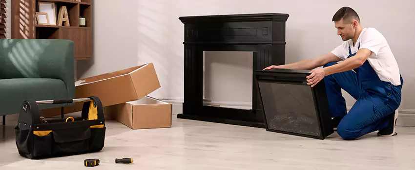 Old Rusted Metal Fireplace Repair And Replacement in Farmington, MN